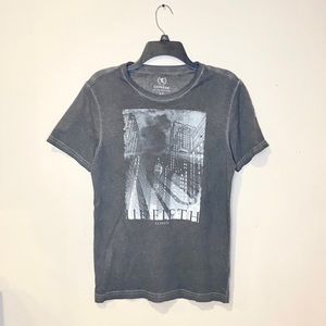 Express Men’s Short Sleeve Gray Graphic Tee Size S